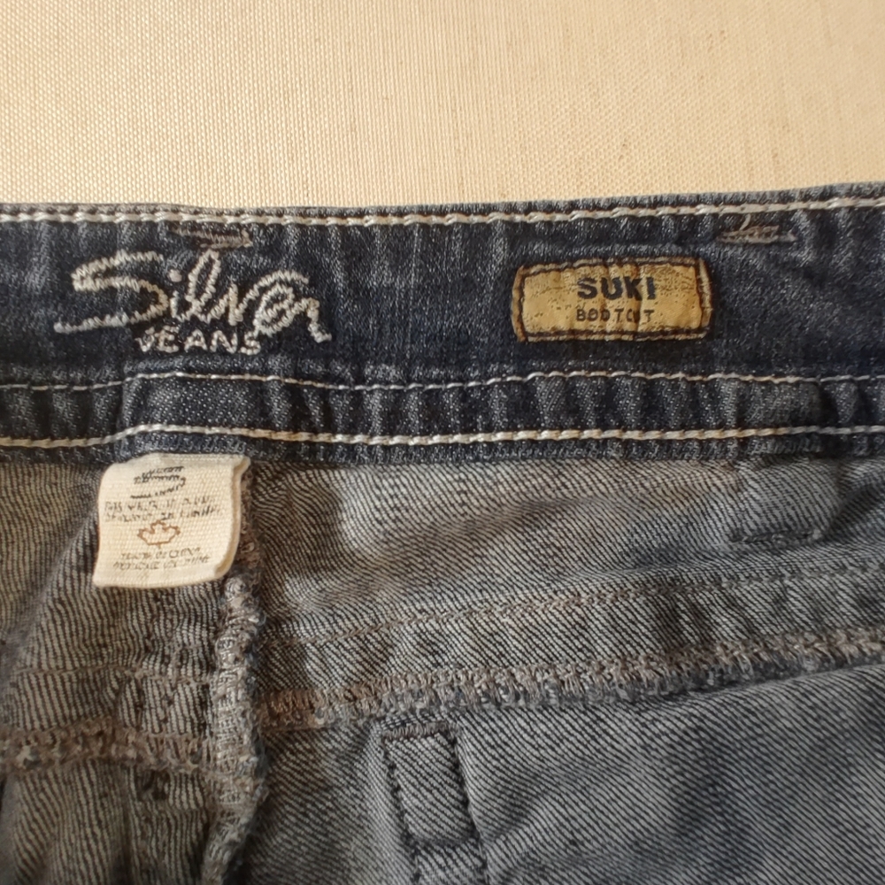 Silver Suki Jeans Bootcut Mid Rise Curve Womens - Picture 12 of 13
